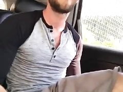 eating his own cum in the car