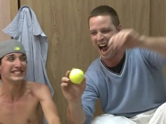 Naughty straight guys get kinky with each other in wild hazing game