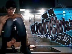 Kinkychrisx - Kitchen Fuck in Thigh High Socks