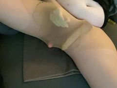 BHDL - SLUTTY SINKHOLE TRAINING - PART 2 - 5X25CM AND 5,5X50CM DILDO DOUBLE-PENETRATION ASSFUCK IN PANTYHOSE -