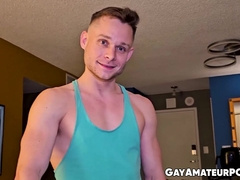 Andrew Connor relieves pent up frustration with midnight bareback sex