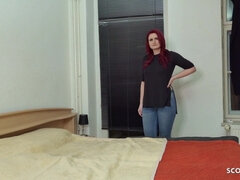 18 años, Mamada, Universidad, Corridas, Dinero, Pelirrojo, Medias largas, Adolescente