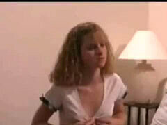Teen cutie Molly Rome (Emma Watson doppelgänger) enjoys double penetration gang-fuck