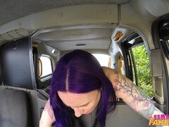 Female Fake Taxi - Naughty Emo Chick Tastes Driver's Slit 2