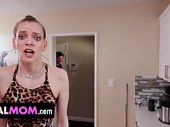 April's Fools Day: Erin Everheart's stepson nails her Bubble Butt and gets a cumshot