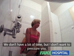 Horny blonde gets a hot creampie after banging in the hospital