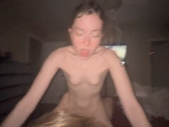 Leie, Blasen, Paar, Besamung, Papi, Extrem, Würgen, Selbstgemacht