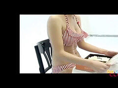bikini woman Headshave