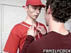 raw shaft blowing and fucking with two kinky stepbrothers