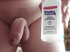 Dick. Clean. Masturbation. Huge balls and dick. Cleaning my dick.