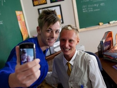 Blonde gay anal with horny Jesse Lacroix and Taylor Garrett