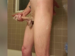 Shower time. Washing my dick for my gf 3