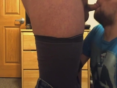 Straight Step daddy Feeds Piss And Cock To His Fag 10 Min