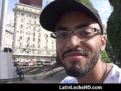 Spanish dark-hued Latino Guy gay For Pay On Streets point of view
