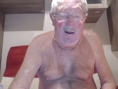 Grandpa stroke, hand-job, grandpa stroke on webcam