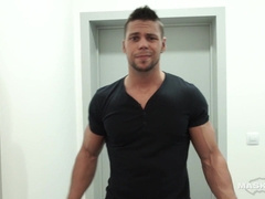 Heterosexual Wolf Faps His XXL Lollipop To Help Out Neighbor