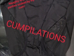 Compilation of stroking off 40yo cougar wifey underpants