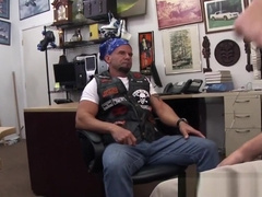 Straight pawnshop bear assfucked for cash