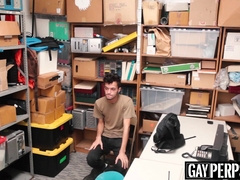 Young shoplifter sucks officers big cock before raw fucking