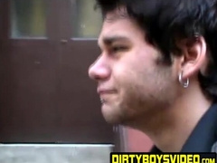 Horny JR Riley squirted heavy loads after jacking his thick cock in the locker room