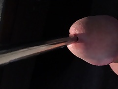 My first penis insertion sounding with a pen 2 of 2