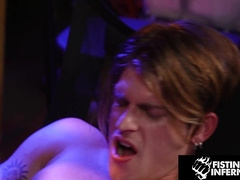 Ultra-kinky Security BIG BLACK COCK Rides Lollipop Thirsty Custodian