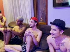 Group sex party turns into wild anal orgy