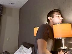 Stepdad meets up with his boy for lewd hotel sex