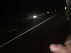 Cum flash on the Highway.