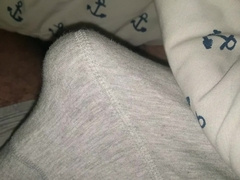 Precumming all over myself in sofa