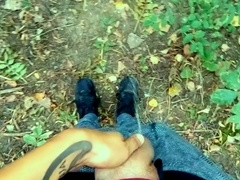 teen 18+ is pissing and cumming on his dirty used sneakers