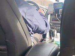 BBC cumming in the back seat of uber