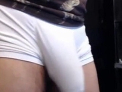 Bear Flashes Off His Ample Phat Uncircumcised Spunk-pump