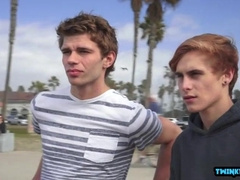 Watch this big-dicked dude pound and stroke his meaty pecker until he's cumming hard