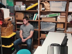 Caught thief sucking and riding