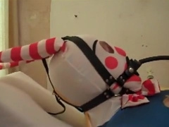 Clown Zentai Bondage