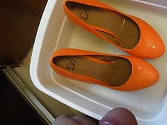 Pissing Orange Platforms fm MrMessyshoes P5