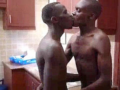 black Africans Lamont and Dubaku sans a condom