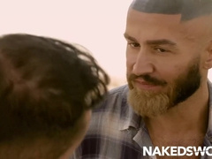 NAKEDSWORD Tatted Francois Sagat Takes Tormentor Peter Rock Hard Penis