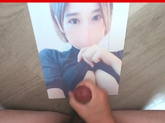 早漏バイセクシャルが巨乳マスク美人の顔にぶっかける/premature Climax Bi-Curious Shoots A Load on the Face of a Marvelous Big