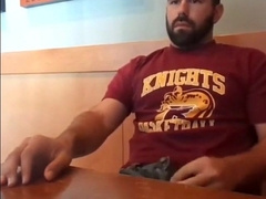 Bearded Bro Public Jerk Off in A Coffee Shop 10