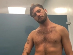 gym wank off finish