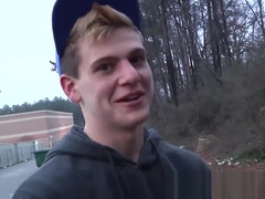 Sam Tyson Handles Two Black Cocks