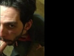 six'ten Stud Guzzles Jizm from Good-sized Spunk-pumps