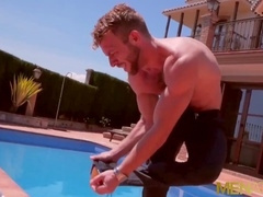 Sex at work, big cock, jock