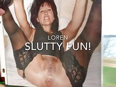 Loren Sticks out tongue for Cumm!