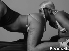 Horny black twink Ronnie rimmed hard the juice wet hole of sexy Adidas Papi