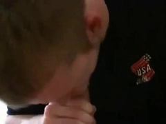 Fucking twink would rather suck cock than paint the walls 8