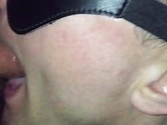 Facefucking twink throat to the balls 1