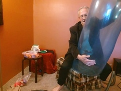 Balloonbanger 72) massive Blimp Balloon orgy and jizm & 16 inch Round